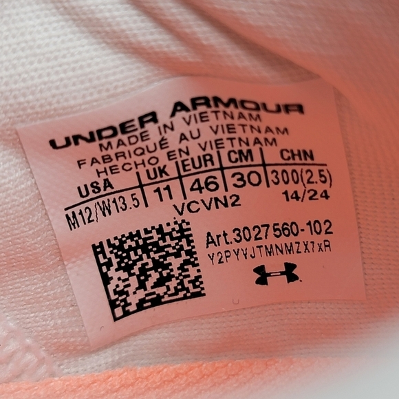 Under Armour Men\'s Size 12 UA 3027560-102 Velociti Pro Lightweight Shoes New main image 7
